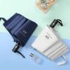 Bulk wholesale of automatic UV umbrellas with thick black rubber for sun protection and shade, all-weather business advertising gift umbrellas details Picture